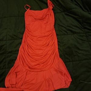 Entrancy red sparkly dress